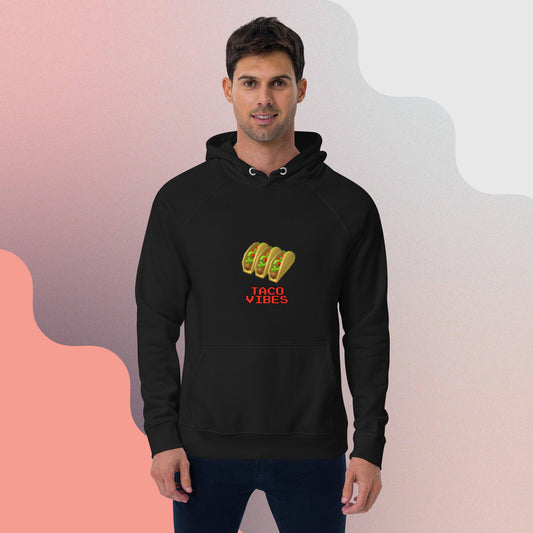 Gamer Tacos Unisex eco raglan hoodie