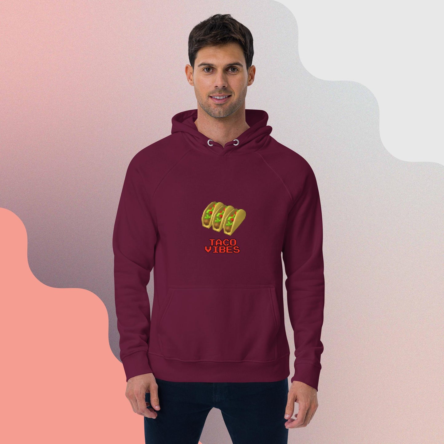 Gamer Tacos Unisex eco raglan hoodie