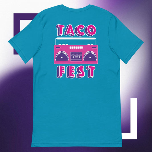 Taco Fest Boom Box Unisex t-shirt