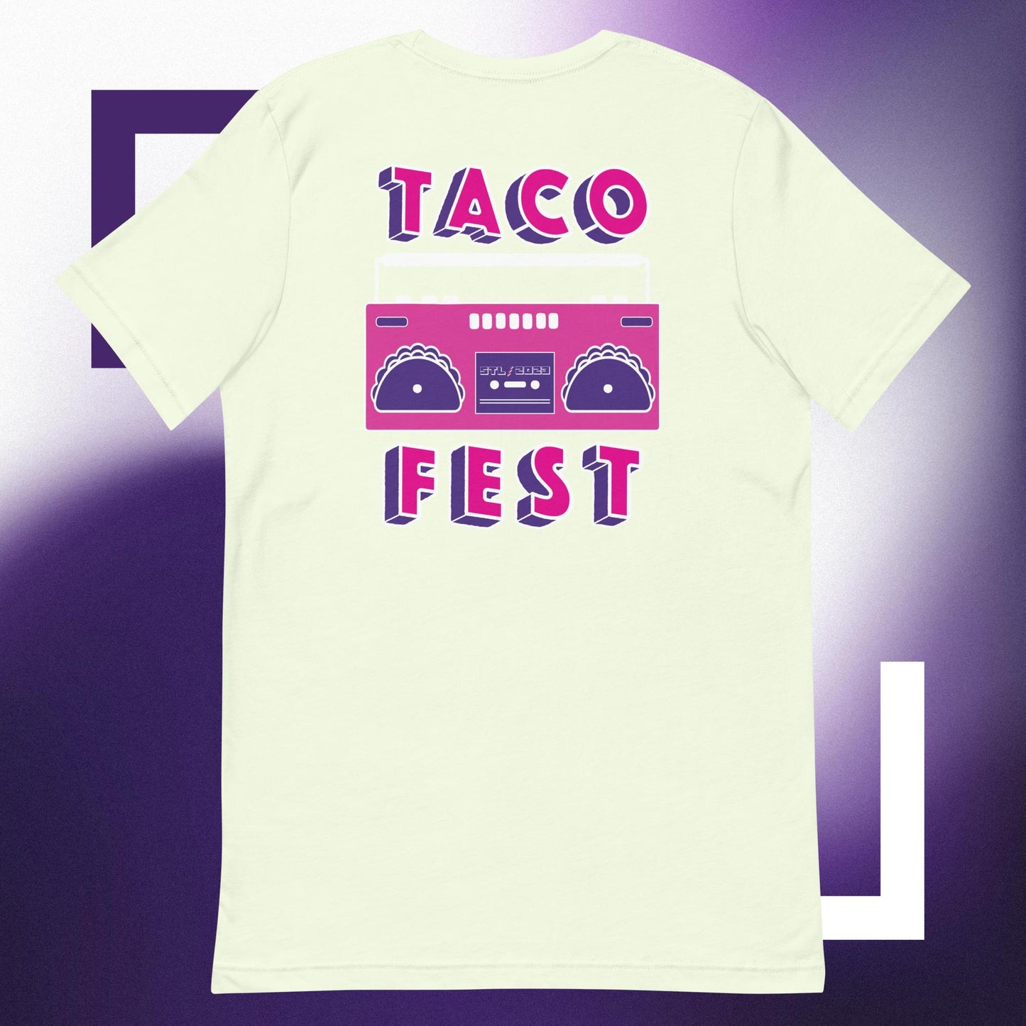 Taco Fest Boom Box Unisex t-shirt
